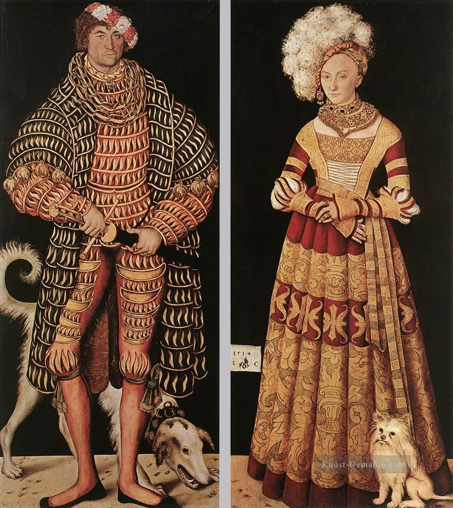 Portraits von Heinrich der Fromme Renaissance Lucas Cranach der Ältere Ölgemälde